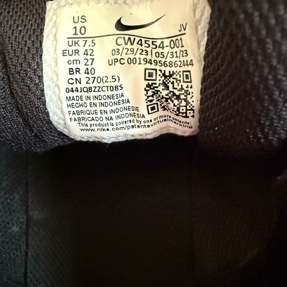 Nike Air Max SC Sneaker | Women 10 | Black & White - Picture 7 of 9